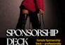 write and design sponsorship deck, investor pitch, brochure